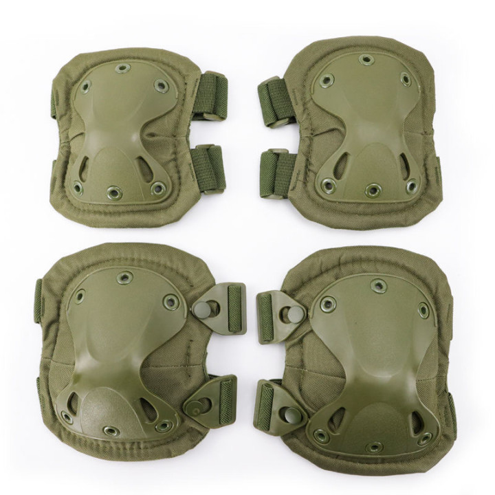 Military Fan Sports Knee Pads Elbow Pads suit Outdoor Knee Pads Kneeling Crawling Training Cycling Camouflage Tactical Knee Pads