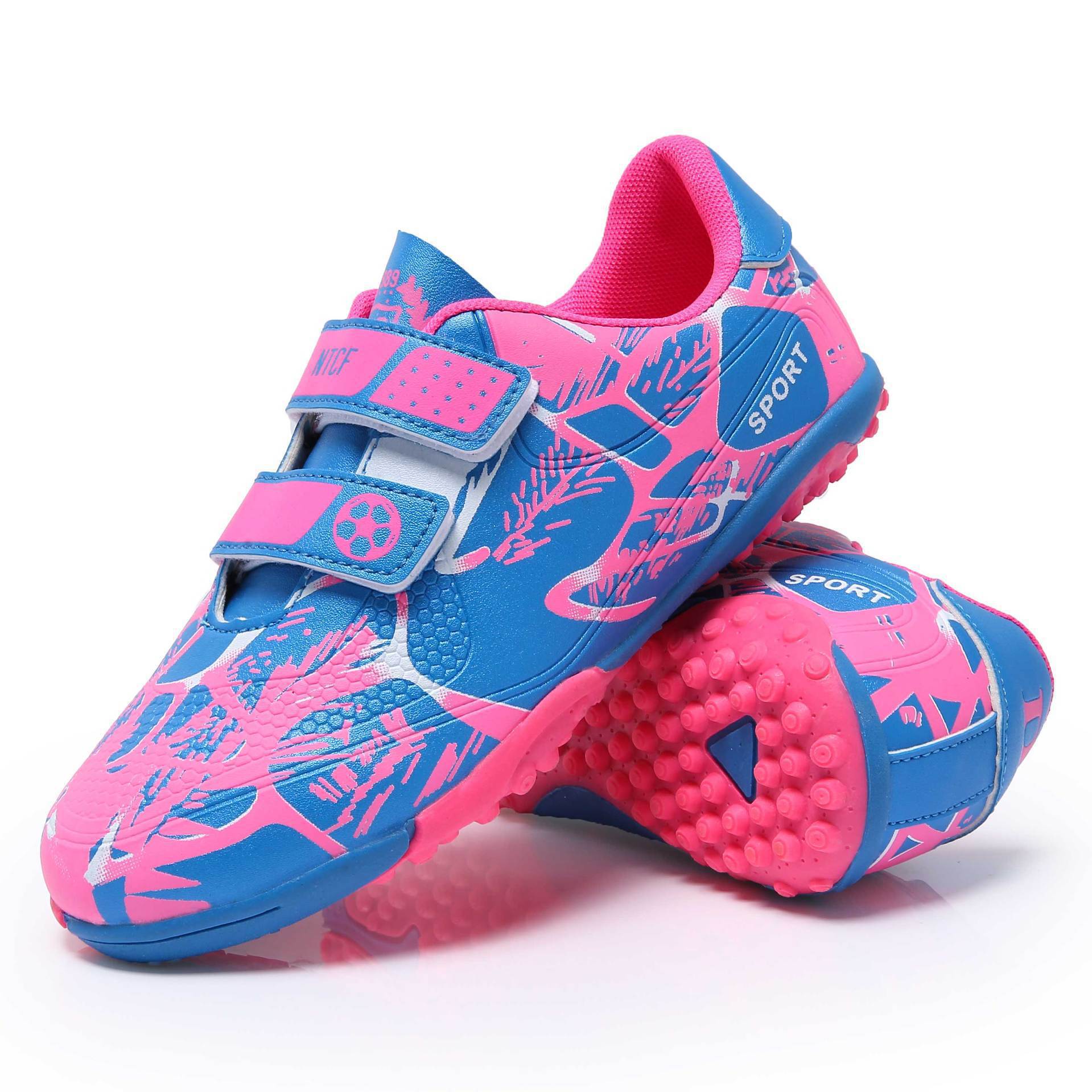 Picture of New Spring and Summer Velcro Football Shoes, Fashionable Long Spike Sports Shoes, Low-Top Children's Sports Shoes, Running Shoes