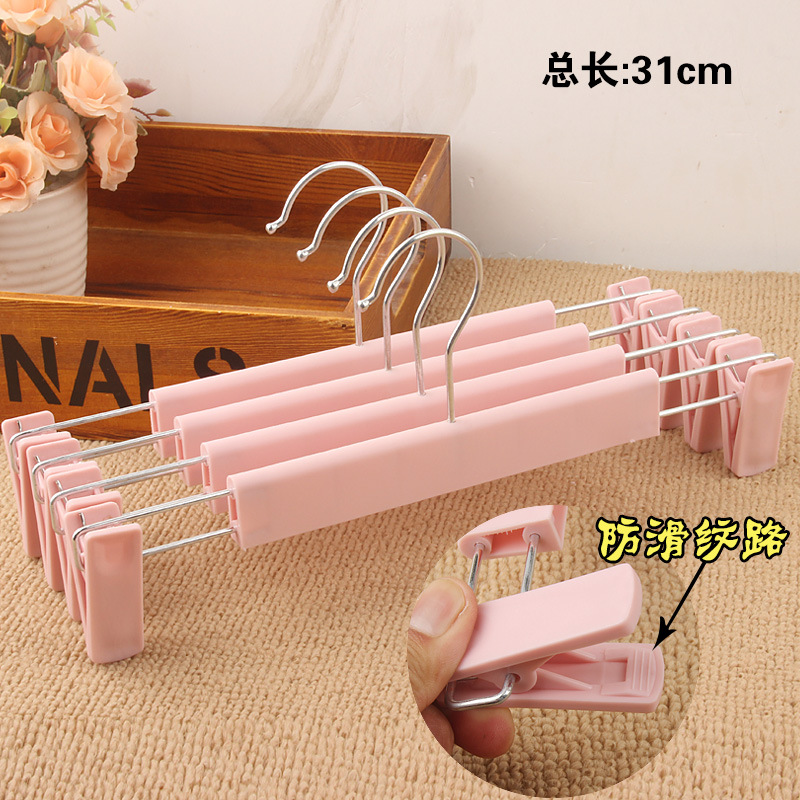 Picture of Non-slip plastic pants rack pants clip wholesale clothing store pants rack rotating hanger pants hanger clip skirt clip