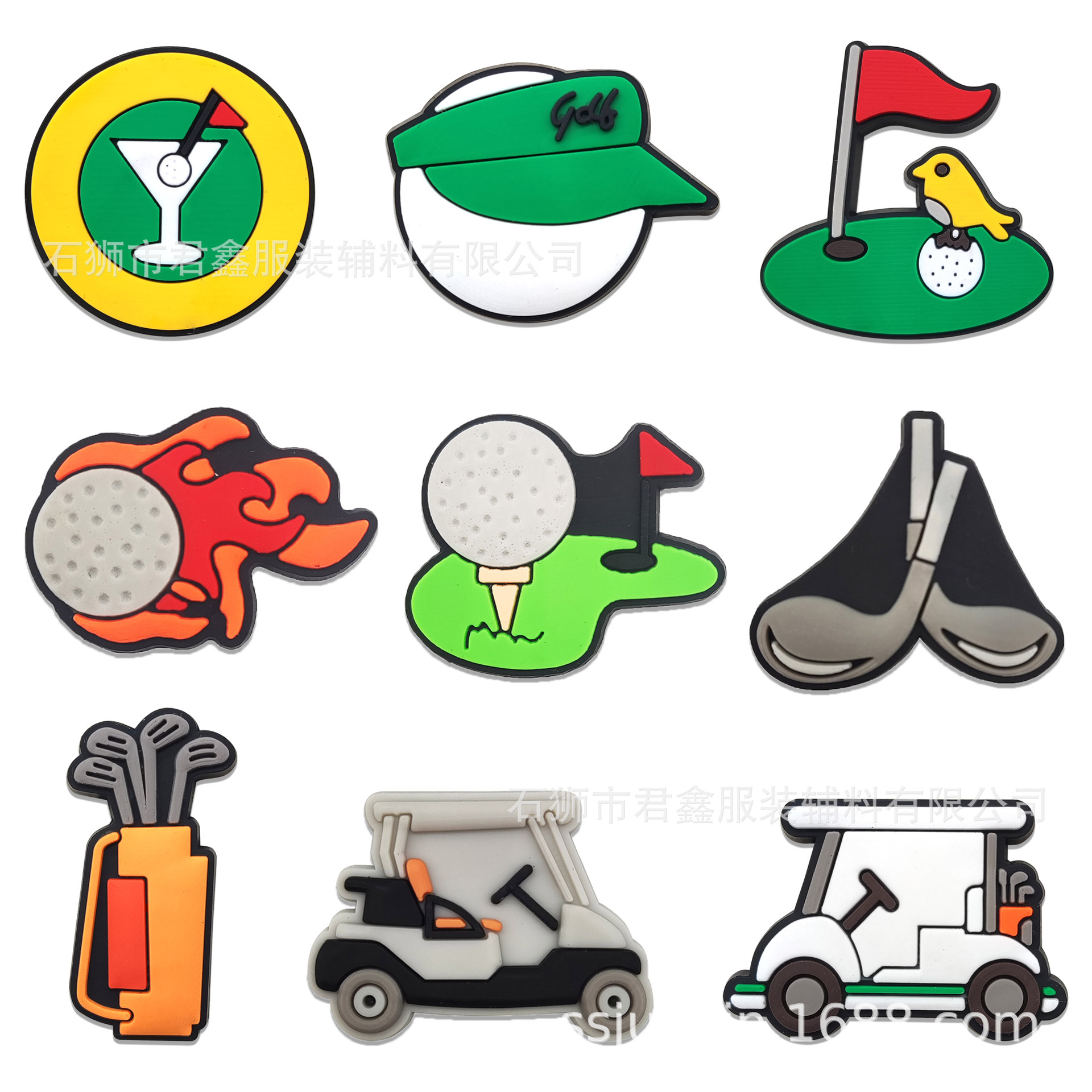 Golf Ice Hockey Ball Shoe Buckle Shoe Flower Cave Shoes Alien Decorative Accessories Buckle Cross-border Foreign Trade in stock