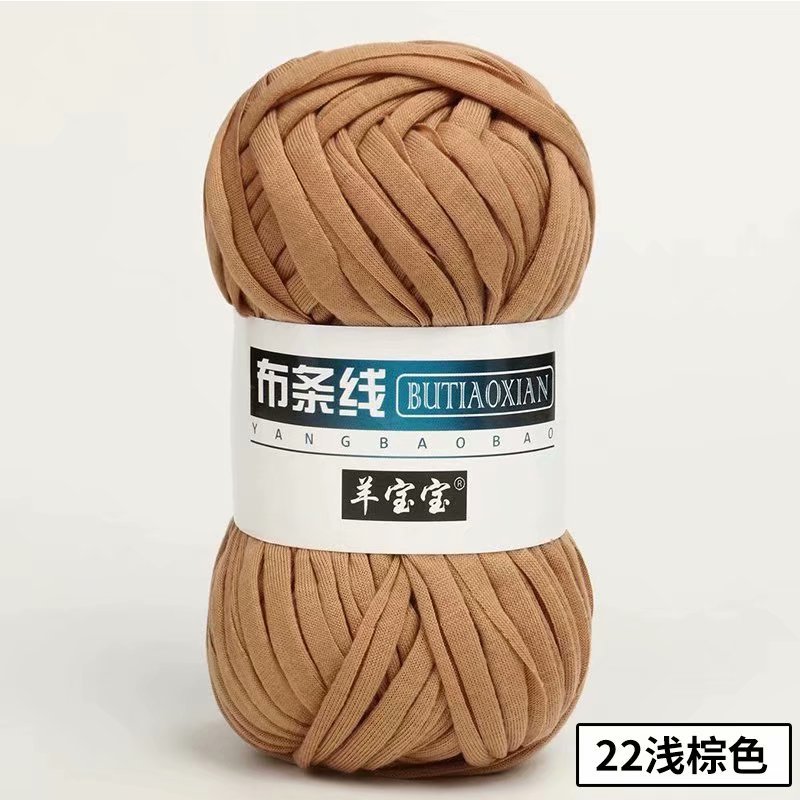 Picture of Cloth thread hook doll slippers storage basket floor mat blanket crochet diy material homemade coarse wool woven bag