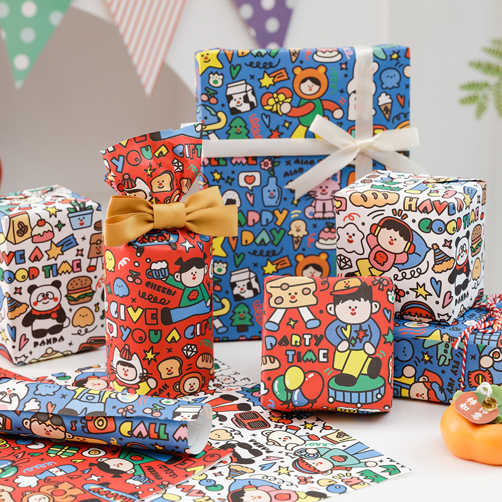 Beixiang 6 Song Xiaoxian Wrapping Paper Gift Gift Paper Wrapping Bookskin Paper ins Wind Birthday Valentine's Day Wrapping bouquet
