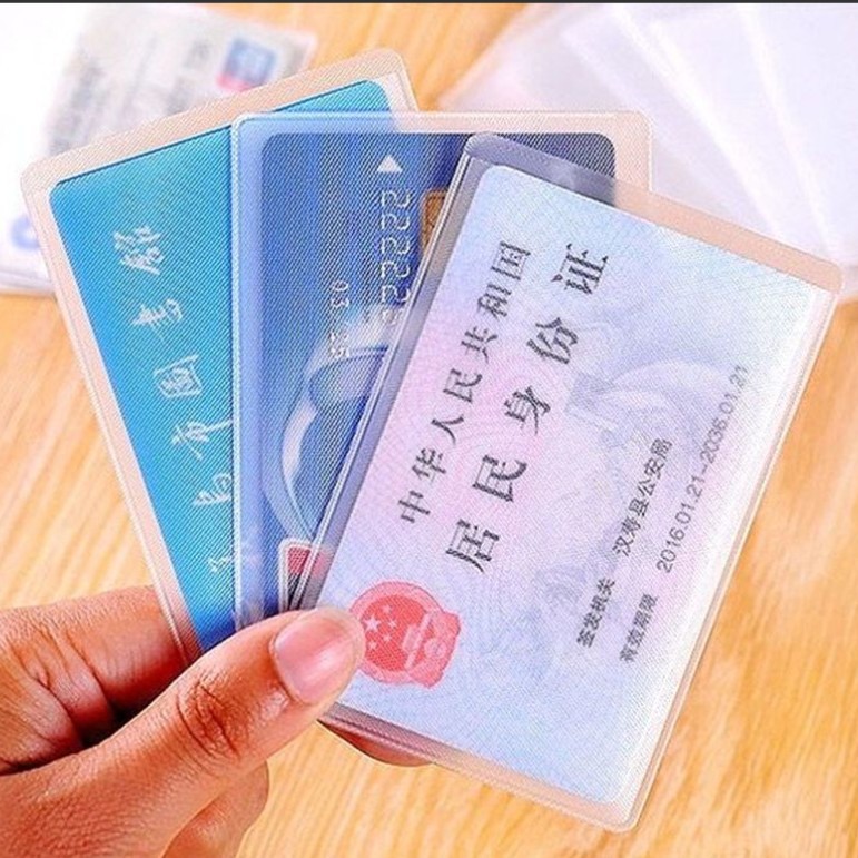 Picture of Transparent frosted PVC Bank bus ID card card cover waterproof anti-scratch degaussing ID card cover protective cover