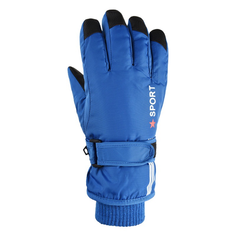 Picture of Winter Ski Gloves Women's Children's Warm Riding Waterproof Middle and Big Children's Waterproof Non-slip fleece-lined Thickened Finger