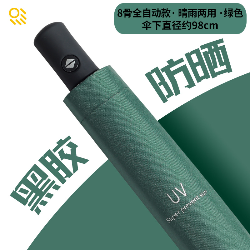 Picture of A large number of wholesale automatic umbrella women's folding dual-purpose umbrella sunscreen UV protection sun umbrella printable advertising