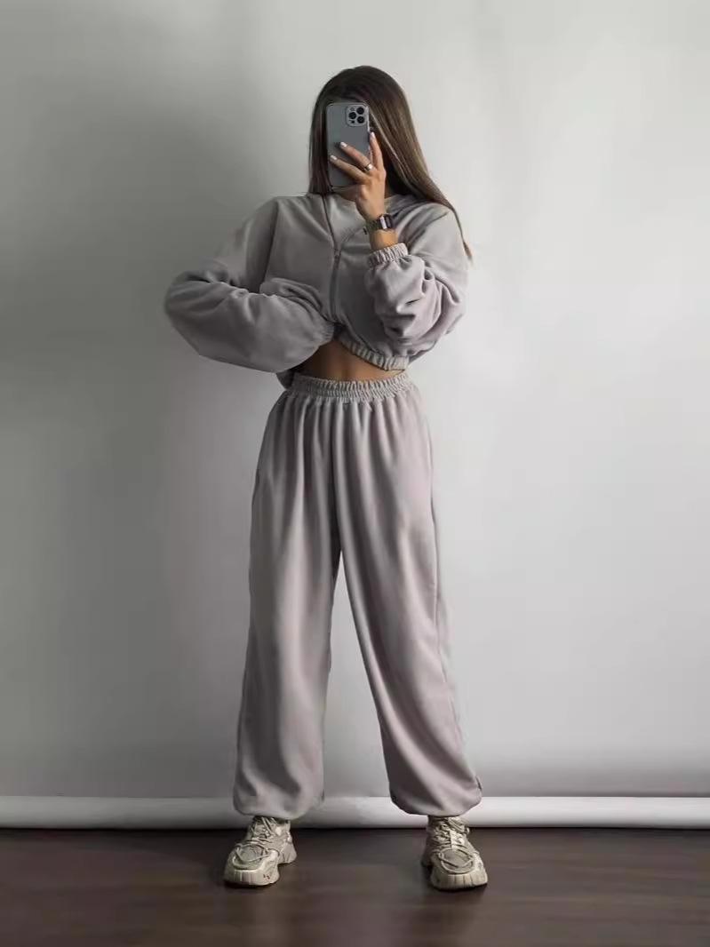 2024 cross-border foreign trade new ladies outdoor sports leisure fitness suit