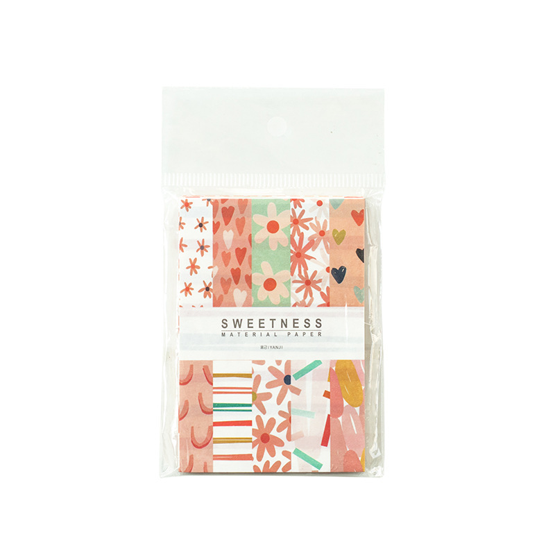 Picture of Yanji sweet supplies series Material paper artistic lace Plaid diy journal tag base decorative note paper