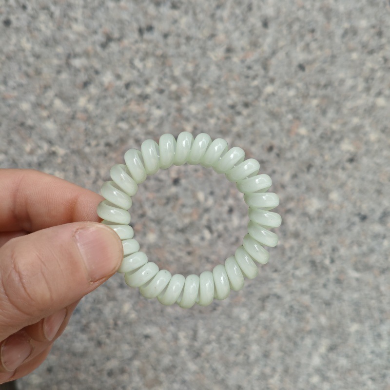Picture of Candy Color Bold Bracelet Telephone Line Hair Ring Extra Large Rubber Band South Korea Headwear Hair Accessories Headband Spring Ring