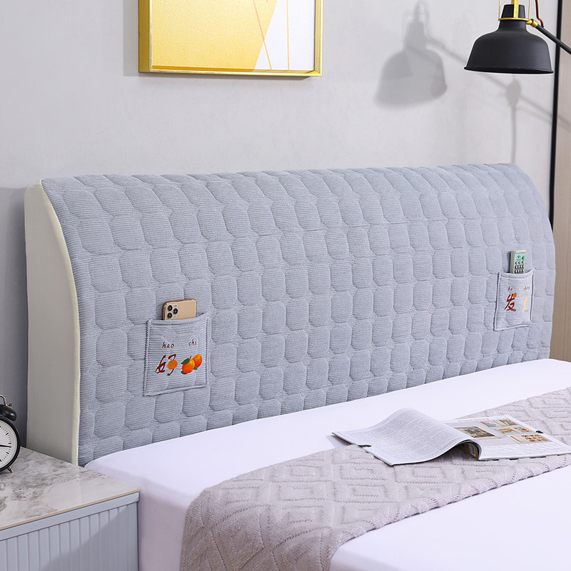 2024 New All-inclusive Thickened Dustproof Bed Cover Cover Bed Cover Cover Removable and Washable Bed Backrest Cotton Soft Bag