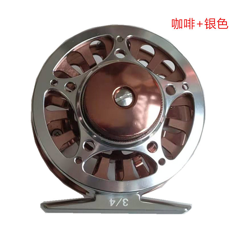 Picture of Cross-border fly fishing wheel FLY REEL machine plus CNC fly wheel front wheel 3 bearing LARGE ARBOR fishing wheel