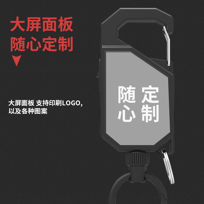 Picture of Fishing Hover Telescopic Keychain Easy Pull Buckle Fishing Rod Miscarriage Rope Outdoor Roadtable Fishing Easy Pull with Switch