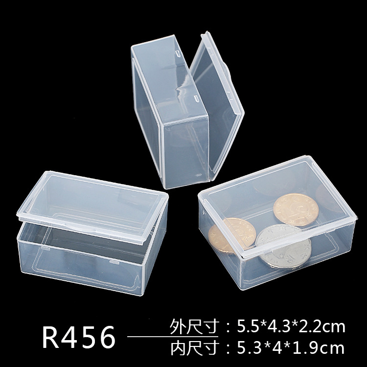 Rectangular plastic box tool box PP small box transparent parts box pp storage box with lid manufacturer in stock