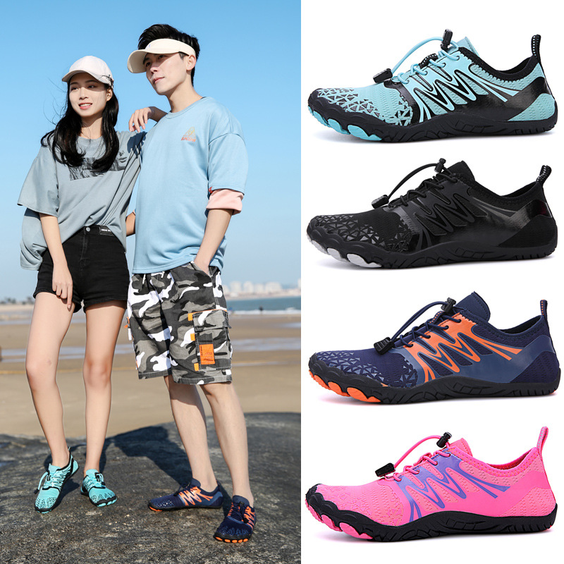 Cross-Border Summer Outdoor River Tracing Shoes for Men and Women, Beach Shoes, Soft-Soled Quick-Interference Water Swimming Shoes, Indoor Fitness Yoga Shoes