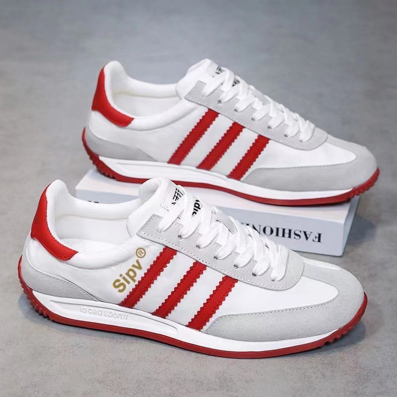 2024 Summer and Autumn Running Breathable Men's Shoes Student Versatile Fashion Trendy Shoes Soft Sole Sports White Shoes Casual Shoes