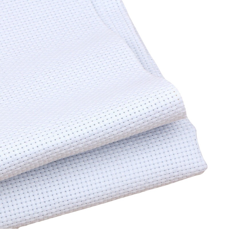 Cross stitch accessories DIY embroidery floral cross stitch ecological cotton white 14CT11CT small lattice embroidery cloth
