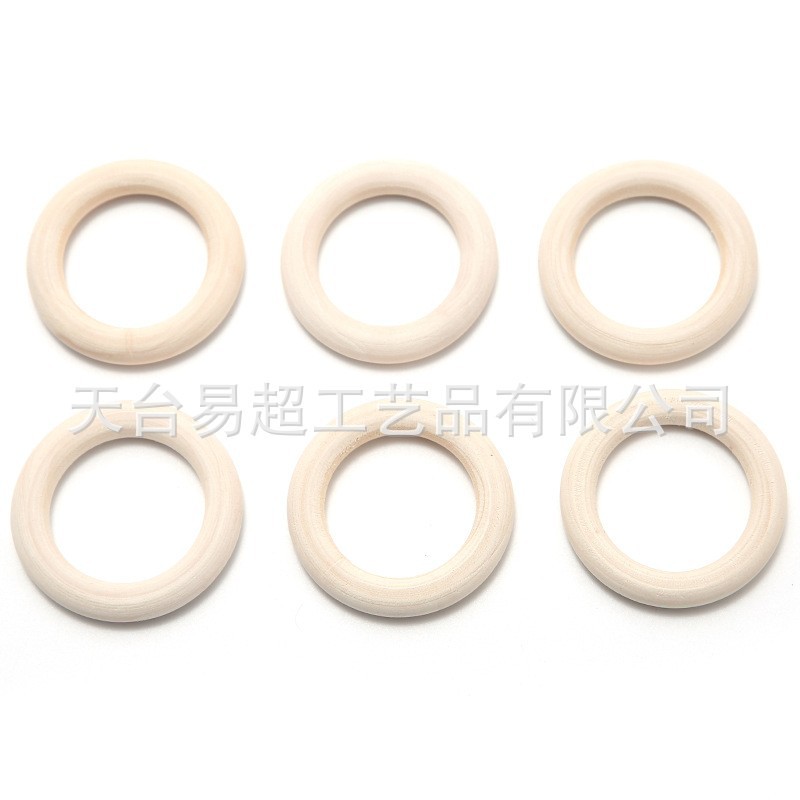 Picture of Spot Factory Direct Sales 15-150mm Wood Color Wooden Ring Wooden Ring Curtain Ring DIY Jewelry Accessories Wholesale