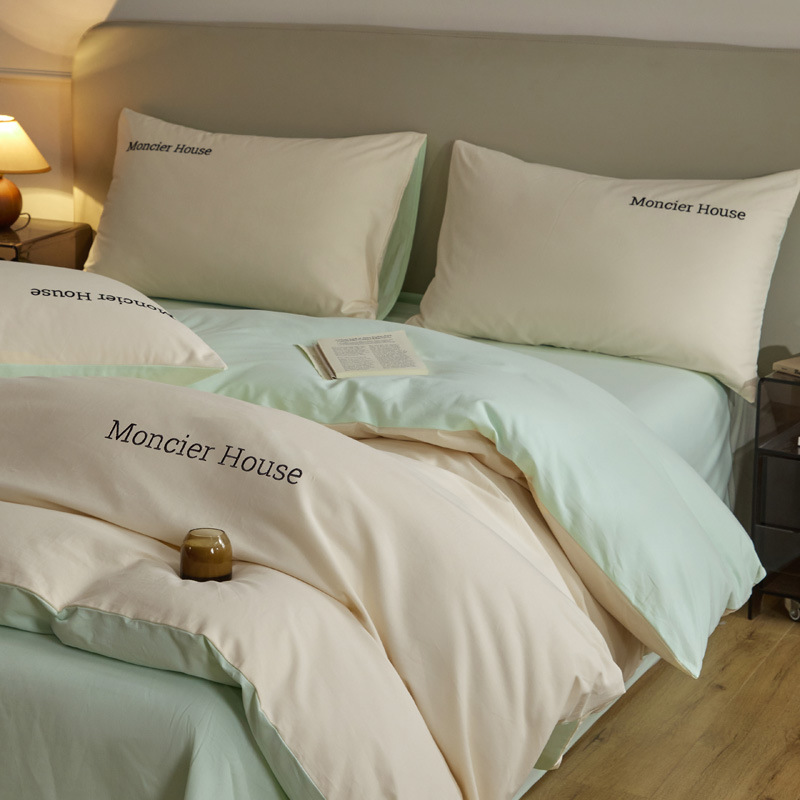 Picture of Light luxury cotton sanding four-piece set thickened high quality 100 cotton autumn and winter wholesale bed linen bedding