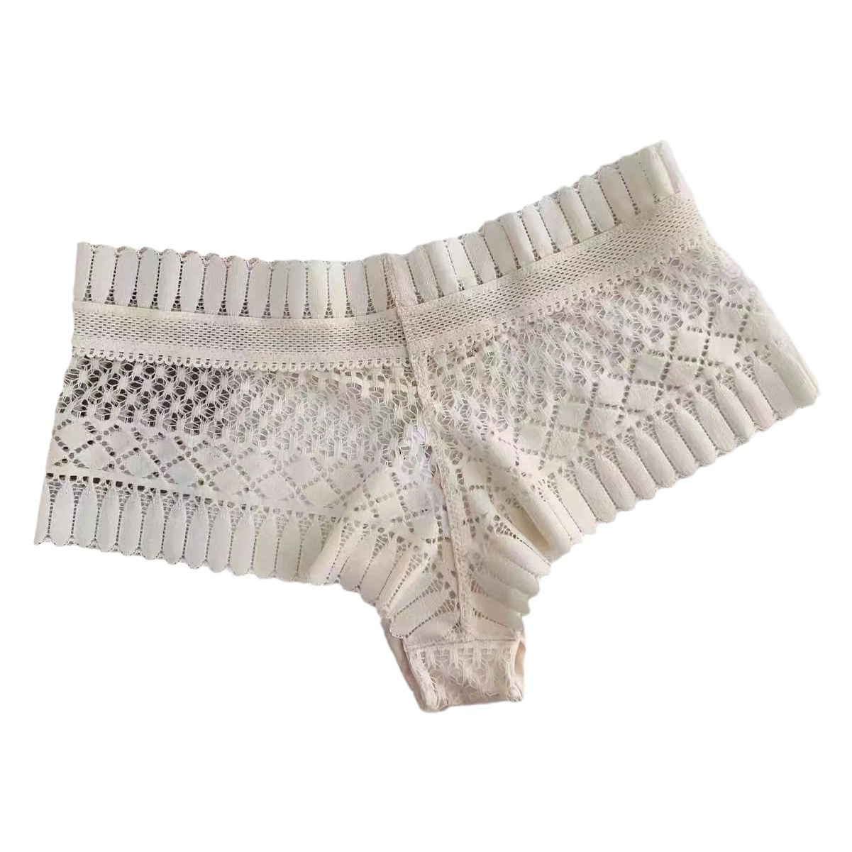 New feather lace lace thong seamless European and American women's sexy low waist t underwear women's summer breathable hip