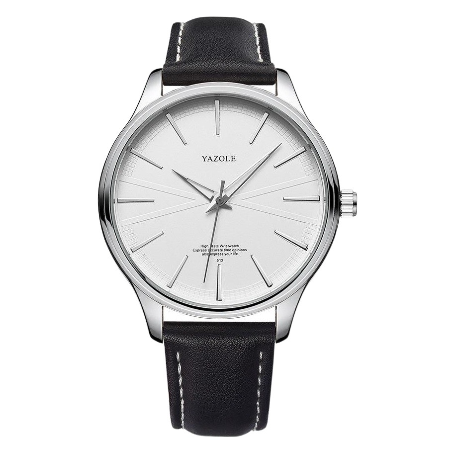Yazole 512 Quartz Watch Men's Simple Casual Micro-business Belt Gift Watch Men's Watch Tiktok Live