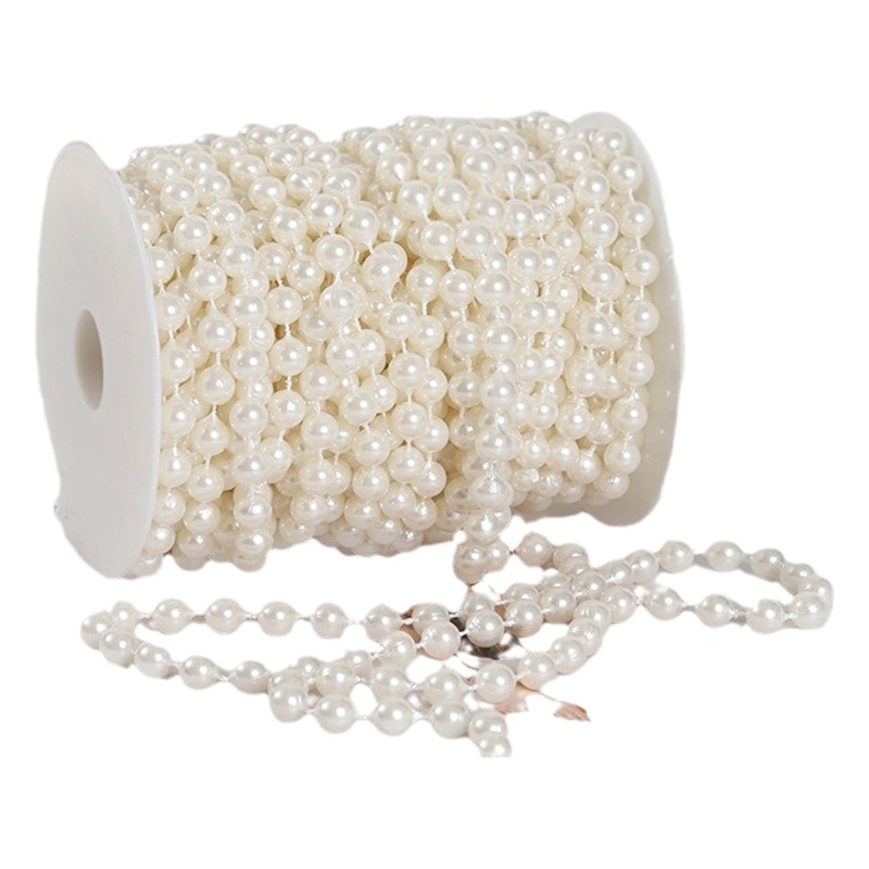 Artificial pearl chain DIY Bouquet decoration floral flower packaging material necklace flower shop material hair accessories diy