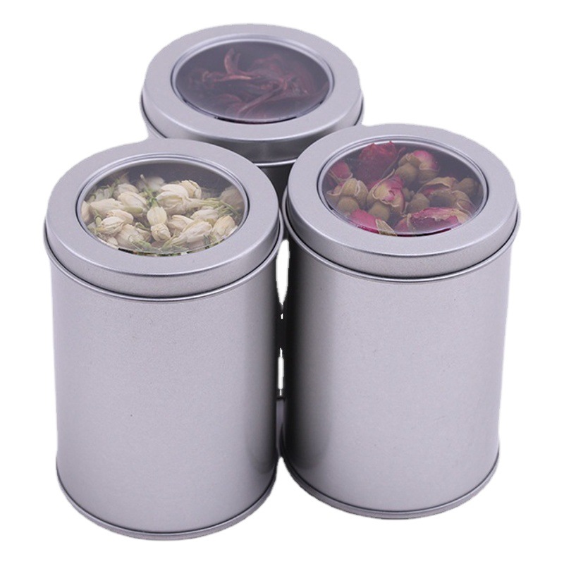 Spot food packaging round tinplate box candy snacks iron box tea scented tea packaging gift tin