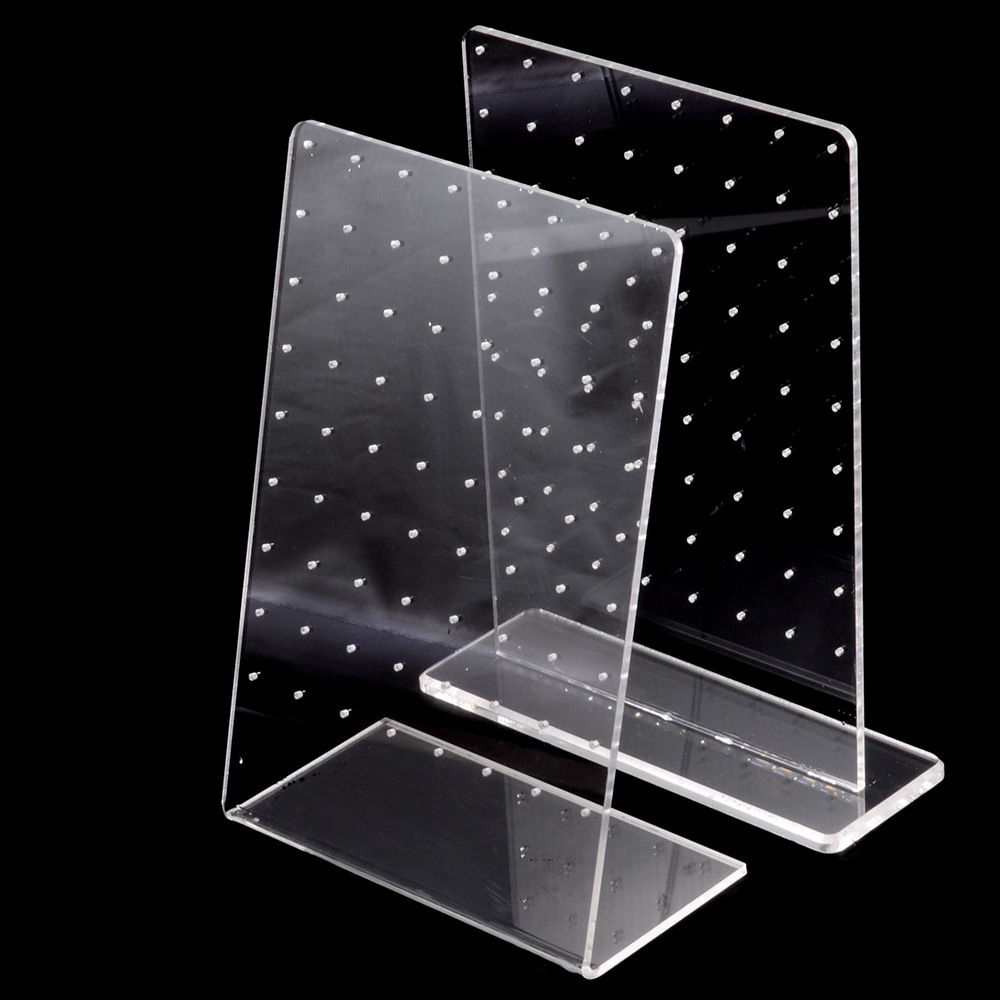 2022 new transparent acrylic jewelry display board ear nail lip nail display stand 20-16G ear bone nail swing