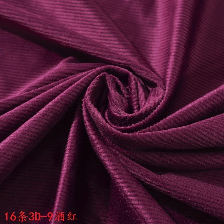 Picture of Non-Elastic Polyester 16 Strips 3D Corduroy 16 Pits Household Products Pet Supplies Kennel Cat Nest Corduroy Fabric
