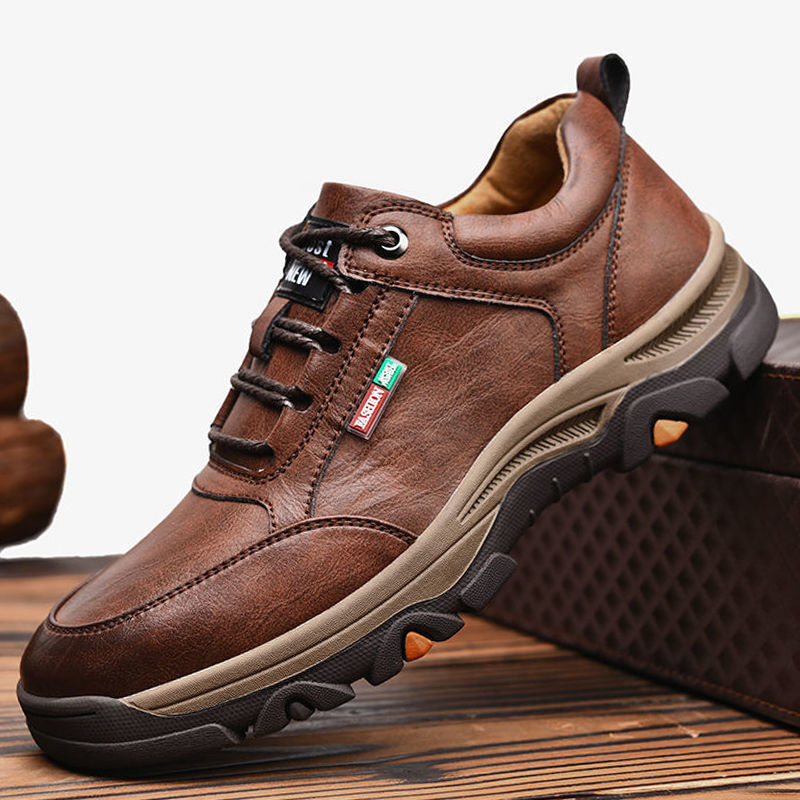 New outdoor hiking shoes warm and comfortable casual shoes men's sneakers fall and winter cotton shoes fashion cargo shoes for men