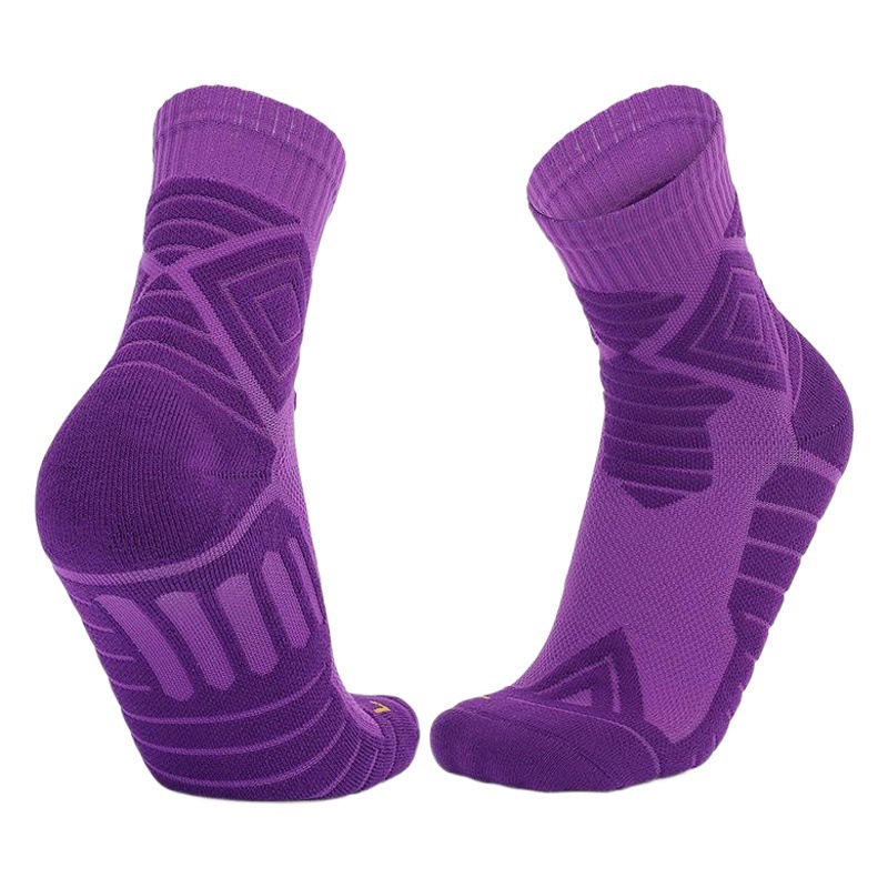 Towel Bottom Nba Training Basketball Socks Pure Color Breathable Women's Socks Men's Fashion Trendy Mid-Calf Sports Socks Absorb Sweat