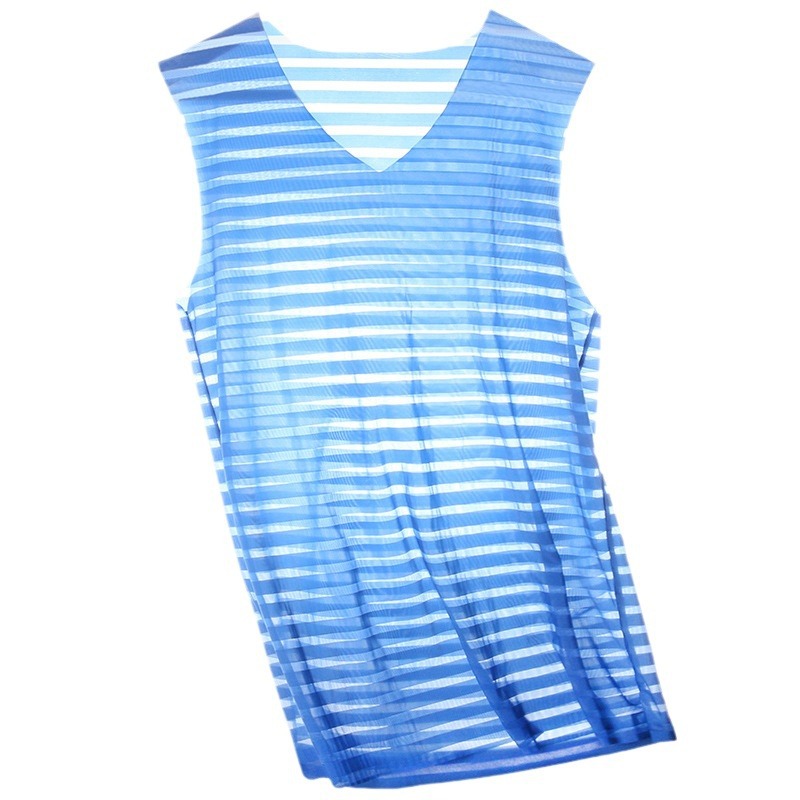 Picture of Summer Men's Seamless Ice Silk T-shirt Men's Short-sleeved Slim-fit Stretch Youth Quick-drying Thin Sports Base Shirt Fitness