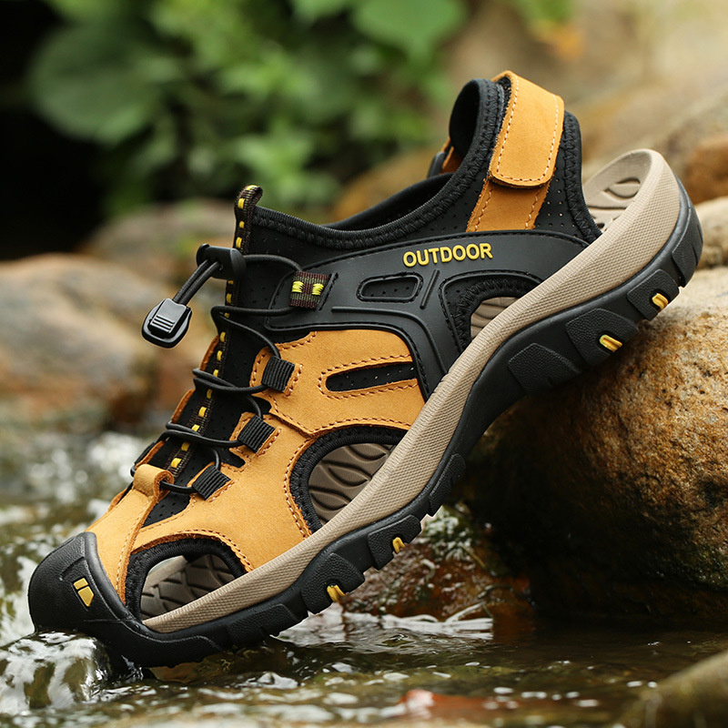 Men's Sandals 2025 New Summer Dual-use Soft Sole Non-slip Beach Shoes Men's Cross-border Explosion Casual Sandals