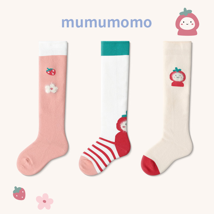 Spring and Autumn Long Baby Socks New Product Pure Cotton Class a Over-The-Knee Baby Socks Cartoon High-Tube Newborn Socks Wholesale