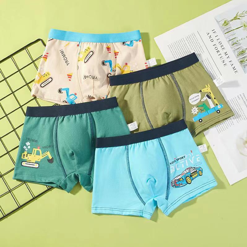 Picture of Children's Underwear Boys' Baby Cotton Boys' Underwear Boxer Children's Pants Cartoon 1-3-5-11 Years Old Children's Underwear