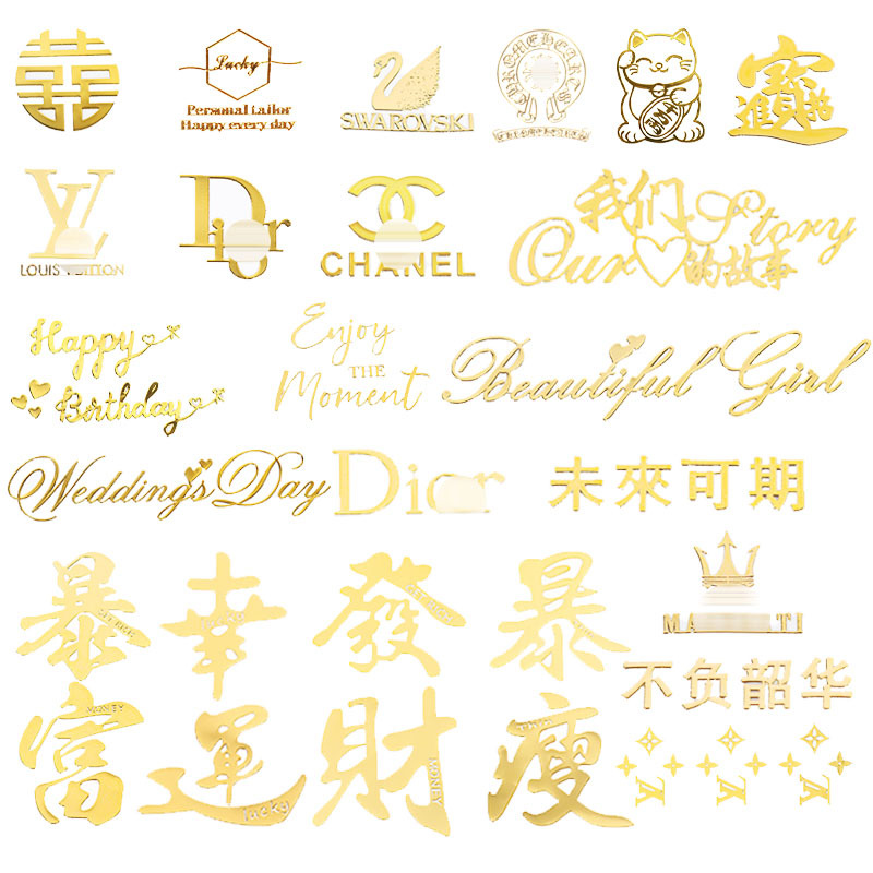 Triumphant diy glue drop mold golden sticker material table ornaments decorative sticker silicone mold cross border
