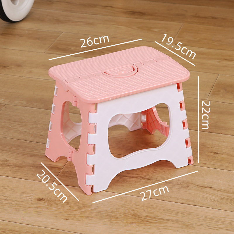 Picture of Thickened Plastic Folding Stool Portable Mini Outdoor Adult Children Chair Bench Portable Train Mazar