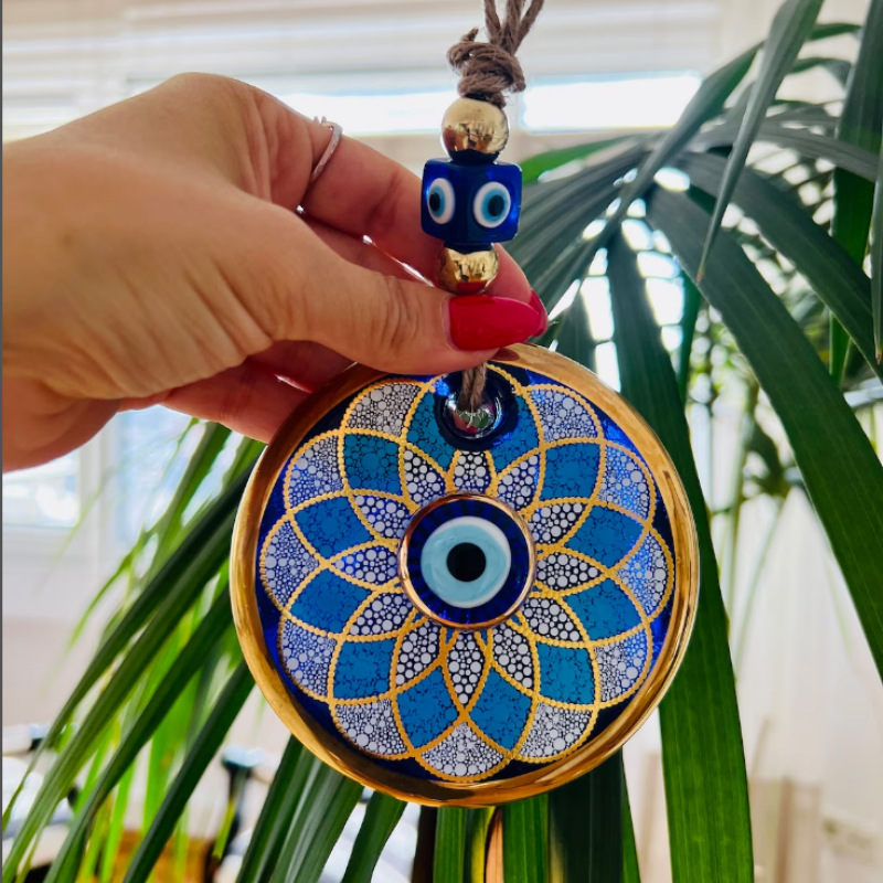 Evil Eye Wall Hanging cross-border ethnic style colorful Evil Eye Wall Hanging home protection pendant