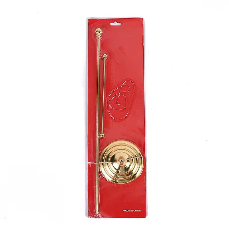 Picture of Table Flag Flagpole Metal Flag Seat Flagpole Flag Red Flag Ornaments Crossbar with Rope Single-pole Single-sided Flag Advertising Flagpole