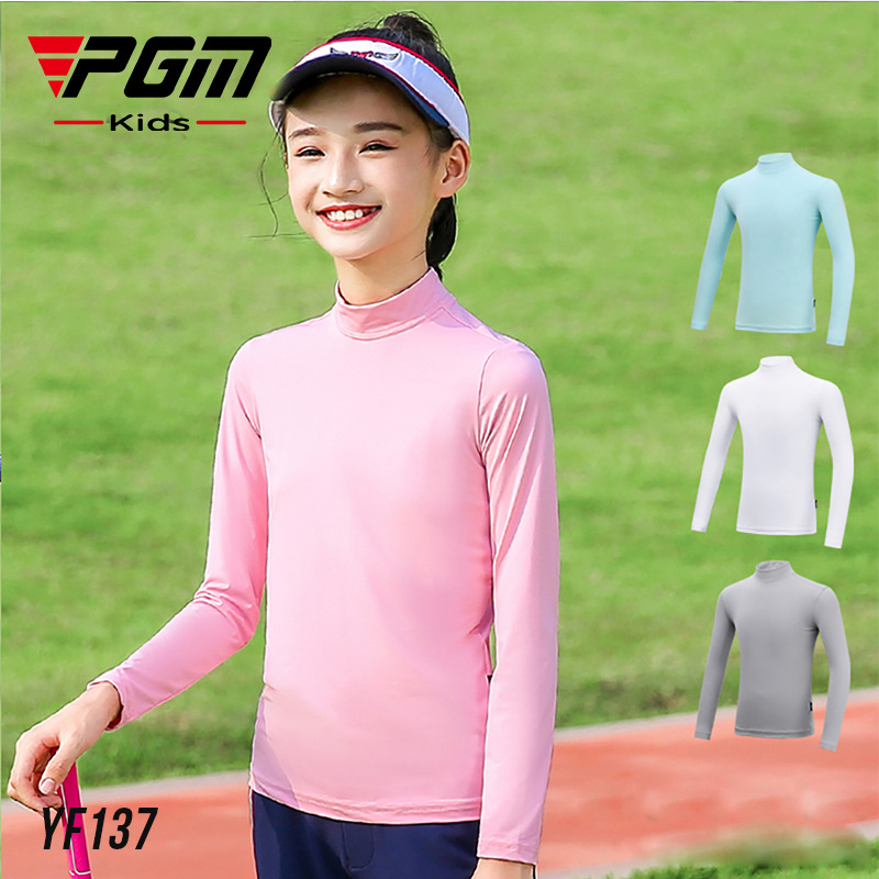 Picture of PGM golf children's sunscreen clothing summer girls sunscreen shirt base coat breathable ice silk clothing