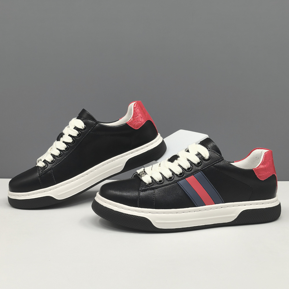Boys All-match Board Shoes Men's Trendy Shoes Niche Color Matching European Station Men's Shoes Men's Thick-soled High-end Sports Casual Shoes