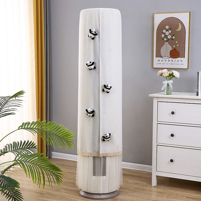 New Vertical Air Conditioning Cover Anti-blow Cylindrical Cartoon Living Room Gree Midea Haier Cabinet Air Conditioning Dust Cover