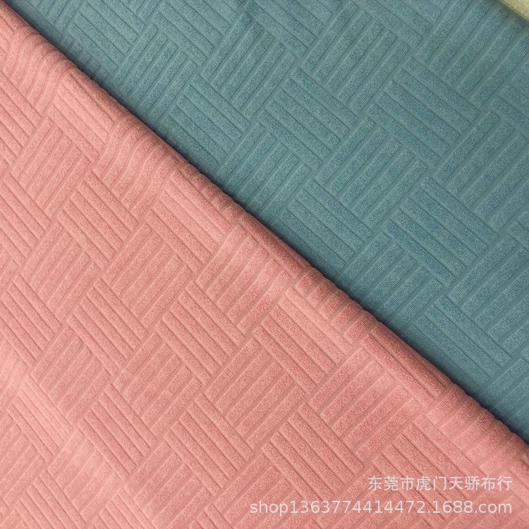 Spring and Autumn New Towel Cloth Jacquard 310g 5 Bar Single-sided Polyester Towel Cloth Jacquard Cloth Bathrobe Casual Cloth
