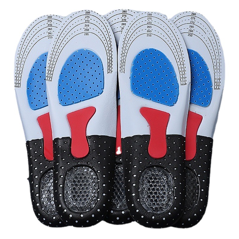 Picture of Men's Sports Insole Silicone Latex Shock Absorbing Basketball Men's Running Shoes Mat Large Non-Odor Deodorant Sweat Absorption