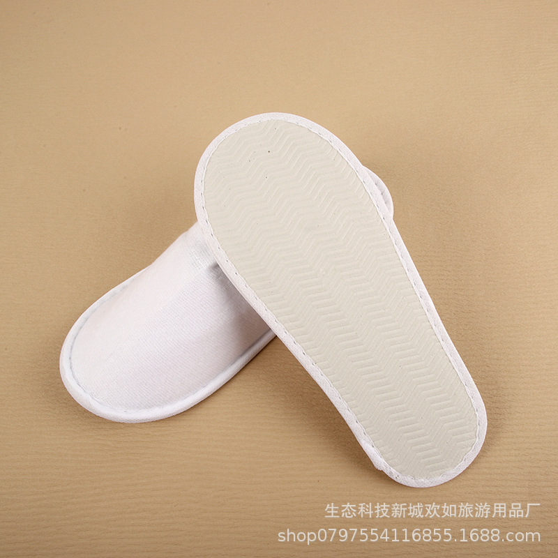 Picture of Hotel and homestay disposable waffle slippers home hospitality travel thickened slippers can be wholesale ordered LOGO