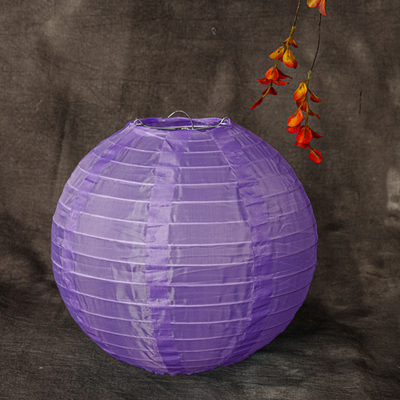 Picture of Outdoor Waterproof Colorful Silk Lanterns Rainproof and Sunproof Mid-Autumn Festival Decorative Lanterns Folding Sun Protection Lanterns Wholesale