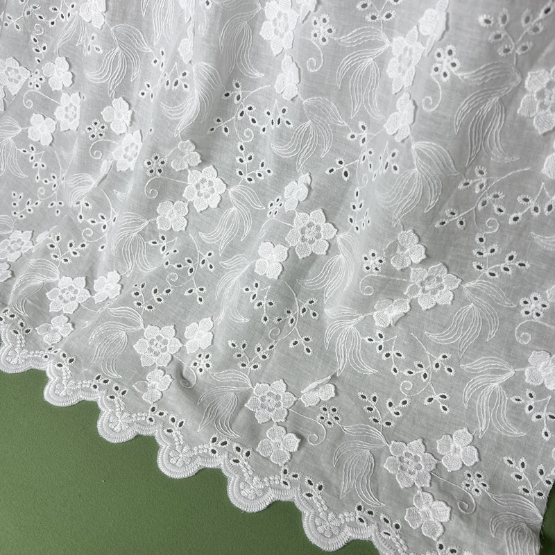 Three-dimensional High-density Embroidered Cloth Tablecloth Tablecloth Tablecloth Japanese and Korean Pastoral Clothing Llace Cloth Decorative Garment Fabric