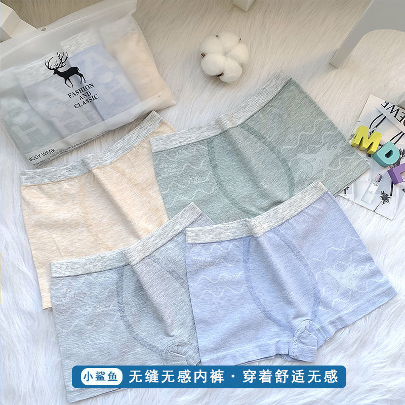 Picture of New Children's Underwear Men's Modal Baby Underwear Boys' Underwear Flat Angle 8 to 10 Years Old Middle and Big Children 16 Years Old Class A