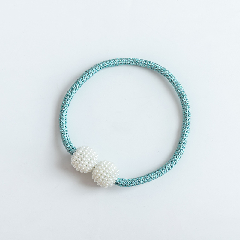 Picture of Curtain Tiebacks Wholesale Cross-Border No-Drill Large Pearl Magnetic Curtain Tiebacks Curtain Buckle Straps Curtain Accessories