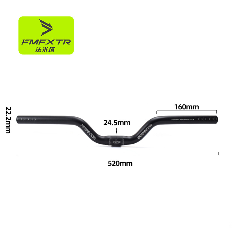 Picture of Bicycle handlebar dead fly folding handlebar big swallow handlebar small swallow handlebar 25.4mm scooter faucet handlebar horizontal