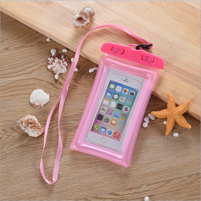 Picture of Airbag Mobile Phone Waterproof Bag Takeaway Rider Special Swimming Hot Spring Touchscreen Rainproof Sealed Bag Fixed LOGO