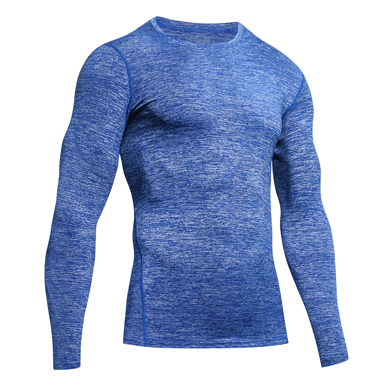 Picture of New European and American Fitness Wear Men's Long Sleeve Quick-drying Elastic Compression Sportswear pro Basketball Running Sports Tight Clothes